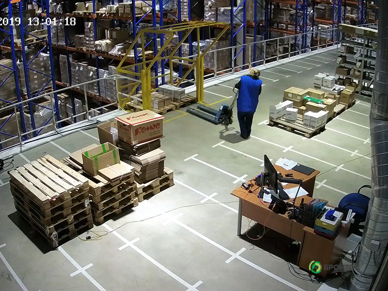 Камеры видеонаблюдения на склад