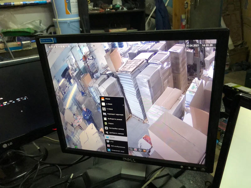 Установка камер наблюдения в складском комплексе