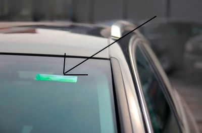RFID метки на лобовом стекле