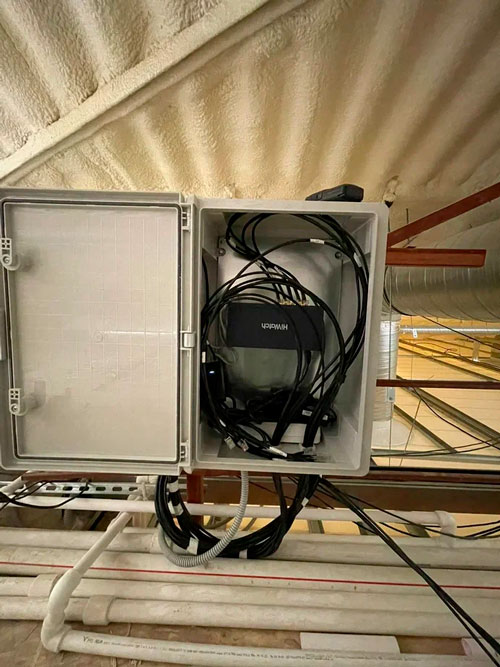 прокладку СКС для системы видеонаблюдения