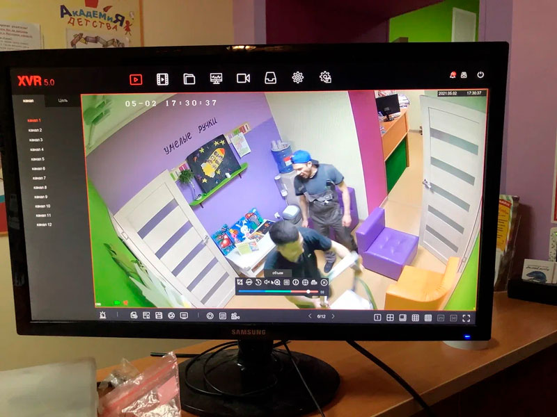 Видеонаблюдение в детском центре